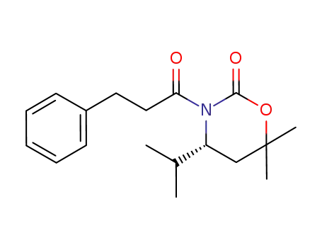 (R)-3-(3'-phenylpropanoyl)-4-iso-propyl-6,6-dimethyl-(1,3)-oxazinan-2-one
