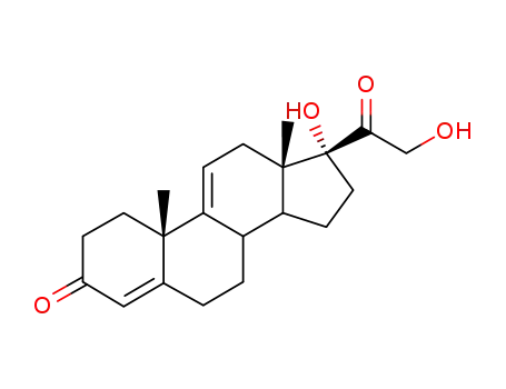 Molecular Structure of 10184-70-0 (ANECORTAVE  ACETATE  RELATED  COMPOUND A (20 MG) (9(11 )-DEHYDROCORTISOL))