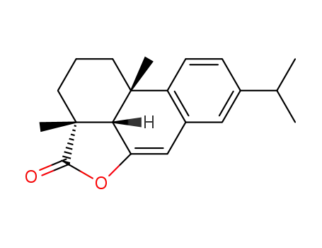 Molecular Structure of 74383-48-5 (Δ<sup>6</sup>-6-hydroxy-5βH-dehydroabietic acid (18-6)-lactone)
