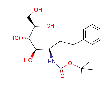 3-(tert-Butoxycarbonylamino)-1,2,3-tridesoxy-1-phenyl-D-manno-heptitol
