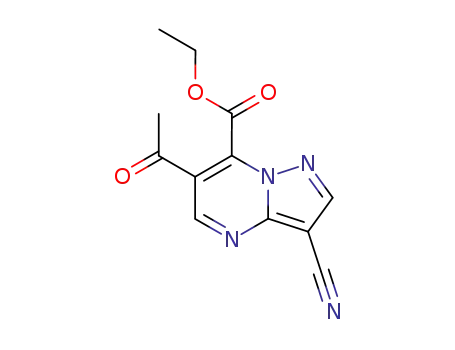 ethyl 6-acetyl-3-cyanopyrazolo[1,5-a]pyrimidine-7-carboxylate