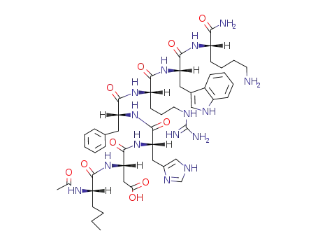 Molecular Structure of 117499-53-3 (Ac-Nle-Asp-His-D-Phe-Arg-Trp-Lys-NH<sub>2</sub>)