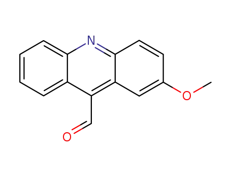 Molecular Structure of 113965-30-3 (9-Acridinecarboxaldehyde, 2-methoxy-)