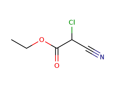 Molecular Structure of 18964-26-6 (Acetic acid, chlorocyano-, ethyl ester)
