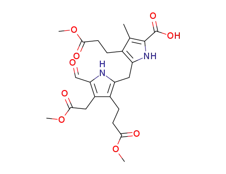 5'-formyl-4-methyl-3,3'-di-(2-methoxycarbonylethyl)-4'-(methoxycarbonylmethyl)-2,2'-methylenedipyrrole-5-carboxylic acid