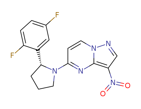 (R)-5-(2-(2,5-difluorophenyl)pyrrolidin-1-yl)-3-nitropyrazolo[1,5-a]pyrimidine CAS No.1223404-90-7