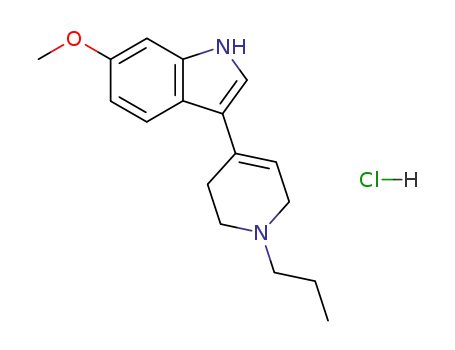 1H-Indole, 6-methoxy-3-(1,2,3,6-tetrahydro-1-propyl-4-pyridinyl)-, monohydrochloride