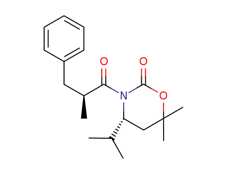 (4R,2'S)-3-(2'-methyl-3'-phenylpropanoyl)-4-iso-propyl-6,6-dimethyl-(1,3)-oxazinan-2-one