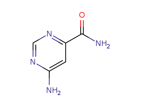 Molecular Structure of 81333-07-5 (4-Pyrimidinecarboxamide,6-amino-)