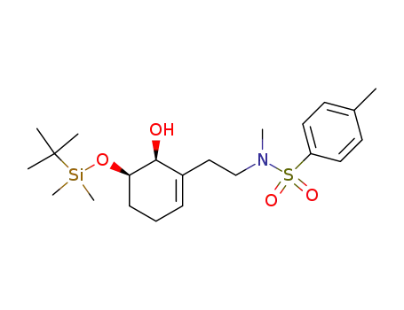 N-{2-[(5R,6S)-5-(tert-Butyl-dimethyl-silanyloxy)-6-hydroxy-cyclohex-1-enyl]-ethyl}-4,N-dimethyl-benzenesulfonamide