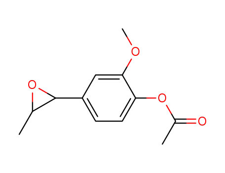1-acetoxy-2-methoxy-4-(3-methyl-oxiranyl)-benzene