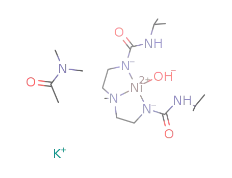 Molecular Structure of 1159806-63-9 (K[Ni(bis[(N'-isopropylureido)-N-ethyl]-N-methylamine(-2H))(hydroxo)]*DMA)