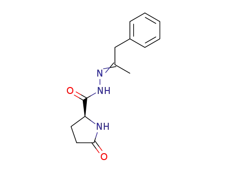 Molecular Structure of 962-31-2 (5-oxo-L-proline-(1-methyl-2-phenyl-ethylLiDenehydrazide))