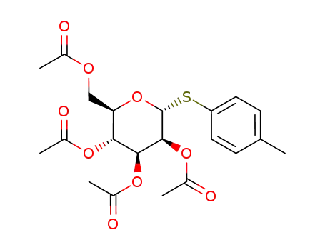 Molecular Structure of 211801-79-5 (4-methylphenyl 2,3,4,6-tetra-O-acetyl-1-thio-α-D-mannopyranoside)