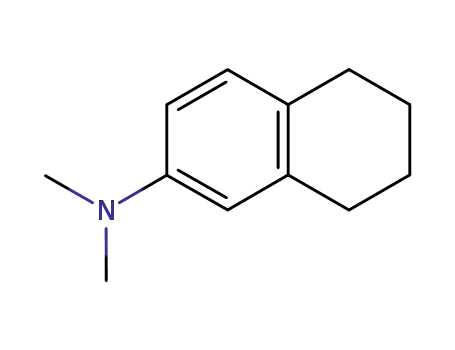 Molecular Structure of 13541-31-6 (5,6,7,8-Tetrahydro-N,N-dimethyl-2-naphthalenamine)