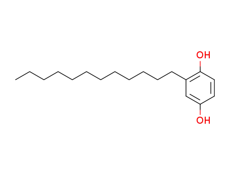Molecular Structure of 4595-23-7 (1,4-Benzenediol, 2-dodecyl-)