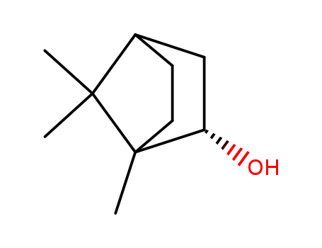 Molecular Structure of 16725-71-6 ((1S,4β)-1α,7,7-Trimethylbicyclo[2.2.1]heptane-2β-ol)