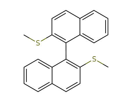 Molecular Structure of 124414-28-4 (1,1'-Binaphthalene, 2,2'-bis(methylthio)-)