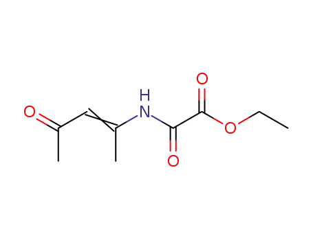 Molecular Structure of 861333-12-2 ((1-methyl-3-oxo-but-1-enyl)-oxalamic acid ethyl ester)