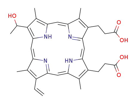 Molecular Structure of 77222-65-2 (DEUTEROPORPHYRIN IX 2,4 (4,2) HYDROXYETHYL VINYL)