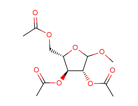 methyl 2,3,6-tri-O-acetyl-5-deoxy-L-arabino-hexofuranoside