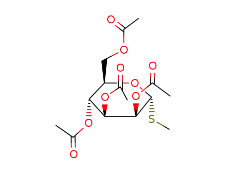 Molecular Structure of 64550-71-6 (METHYL 2,3,4,6-TETRA-O-ACETYL-1-THIO-ALPHA-D-MANNOPYRANOSIDE)