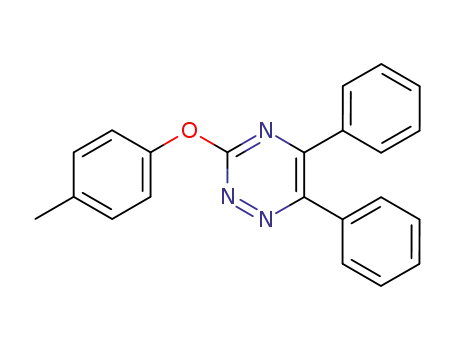Molecular Structure of 69466-94-0 (5,6-Diphenyl-3-(p-tolyloxy)-1,2,4-triazine)
