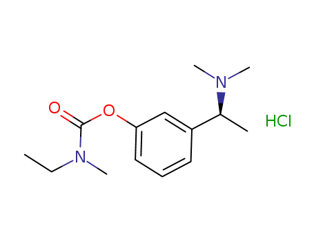 Molecular Structure of 727418-36-2 (Carbamic acid, ethylmethyl-, 3-[(1S)-1-(dimethylamino)ethyl]phenyl
ester, monohydrochloride)