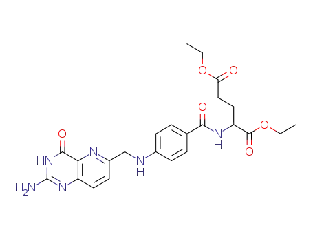 Molecular Structure of 76807-65-3 (Diethyl 8-Deazafolic Acid)