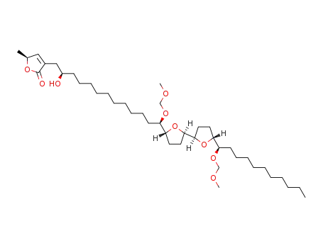 Molecular Structure of 507480-65-1 ((S)-3-{(2R,13R)-2-Hydroxy-13-methoxymethoxy-13-[(2R,5R,2'R,5'R)-5'-((R)-1-methoxymethoxy-undecyl)-octahydro-[2,2']bifuranyl-5-yl]-tridecyl}-5-methyl-5H-furan-2-one)