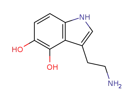 Molecular Structure of 42241-03-2 (3-(2-aminoethyl)-1H-indole-4,5-diol)