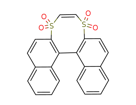 (+/-)-7,10-Dithiadinaphtho<2,1-d:1',2'-f>cyclooctene 7,7,10,10-tetraoxide