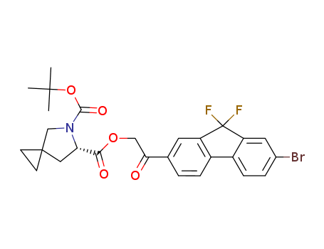 6-(2-(7-bromo-9,9-difluoro-9H-fluoren-2-yl)-2-oxoethyl) 5-(tert-butyl) (S)-5-azaspiro[2.4]heptane-5,6-dicarboxylate