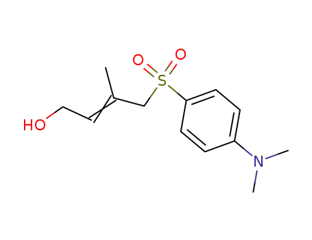Molecular Structure of 59830-40-9 (2-Buten-1-ol, 4-[[4-(dimethylamino)phenyl]sulfonyl]-3-methyl-, (E)-)