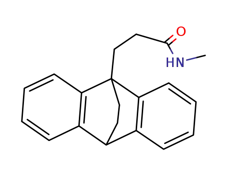 Molecular Structure of 23716-34-9 (3-<Dibenzo<b,e>bicyclo<2.2.2>octadienyl-(1)>-propionsaeure-methylamid)