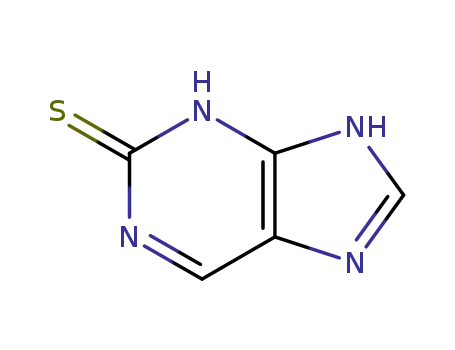 Molecular Structure of 28128-19-0 (2-MERCAPTOPURINE)