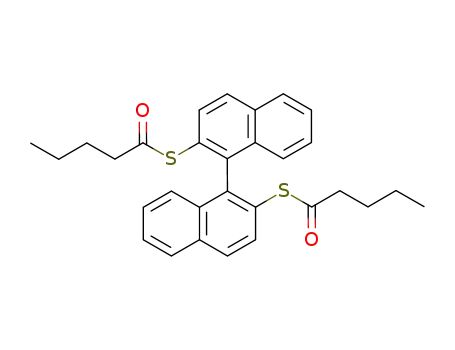 Molecular Structure of 157367-47-0 (pentanethioic acid S,S'-<(1,1'-binaphthalene)-2,2'-diyl> ester)