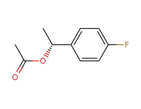 Molecular Structure of 172585-57-8 ((R)-acetic acid 1-(4-fluoro-phenyl)-ethyl ester)