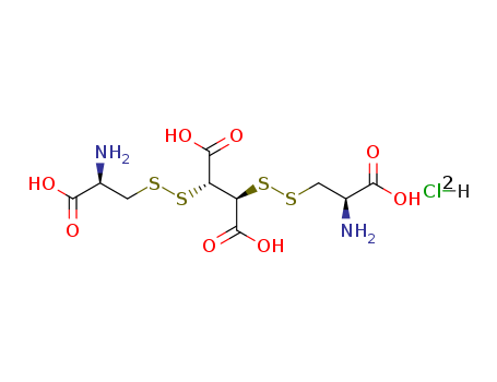 Butanedioic acid,2,3-bis[(2-amino-2-carboxyethyl)dithio]-, dihydrochloride,[2R-[2R*(R*),3S*(R*)]]- (9CI) cas  142925-22-2
