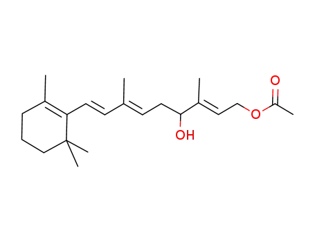 (2E,6E,8E)-4-hydroxy-3,7-dimethyl-9-(2,6,6-trimethyl-1-cyclohexenyl)-2,6,8-nonatriene acetate