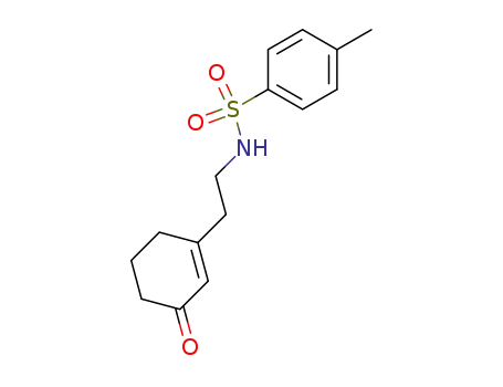 Molecular Structure of 144318-24-1 (Benzenesulfonamide, 4-methyl-N-[2-(3-oxo-1-cyclohexen-1-yl)ethyl]-)