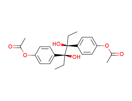 Molecular Structure of 24530-05-0 (<i>racem</i>.-3,4-bis-(4-acetoxy-phenyl)-hexane-3,4-diol)