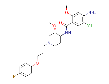 4-amino-5-chloro-N-[1-[3-(4-fluorophenoxy)propyl]-3-methoxypiperidin-4-yl]-2-methoxybenzamide