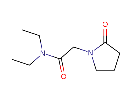 Molecular Structure of 7458-00-6 (1-Pyrrolidineacetamide, N,N-diethyl-2-oxo-)