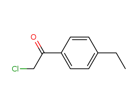 Molecular Structure of 50690-09-0 (Ethanone, 2-chloro-1-(4-ethylphenyl)- (9CI))