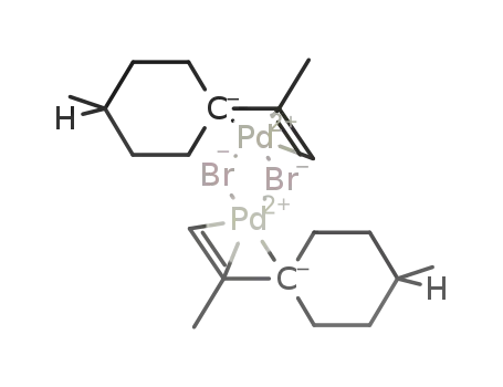 ((CH<sub>3</sub>C<sub>6</sub>H<sub>9</sub>C<sub>3</sub>H<sub>5</sub>)PdBr)2
