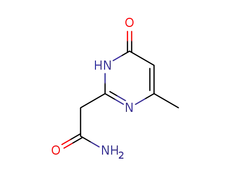 Molecular Structure of 28491-54-5 (2-(4-methyl-6-oxo-1,6-dihydro-pyrimidin-2-yl)-acetamide)