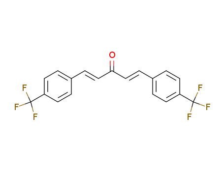 Molecular Structure of 103836-71-1 (trans,trans-1,5-Bis[4-(trifluoroMethyl)phenyl]-1,4-pentadien-3-one)