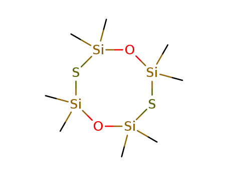 Molecular Structure of 17865-95-1 (1,5-Dioxa-3,7-dithia-2,4,6,8-tetrasilacyclooctane,
2,2,4,4,6,6,8,8-octamethyl-)