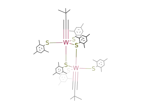 {tungsten(C-t-Bu)(2,4,6-trimethylbenzenethiolate)3}2